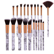 Load image into Gallery viewer, 10pcsPromotions marbling texture brushes face foundation powder eyeshadow kabuki eye blending cosmetic marble makeup brush tool