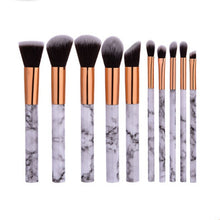 Load image into Gallery viewer, 10pcsPromotions marbling texture brushes face foundation powder eyeshadow kabuki eye blending cosmetic marble makeup brush tool