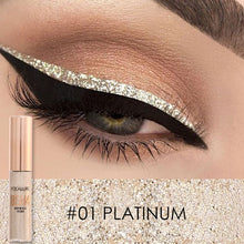 Load image into Gallery viewer, Focallure Liquid Glitter Eyeliner Pencils White Gold Color Shining Shimmer Eye Liner Makeup Pen