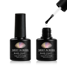 Load image into Gallery viewer, MEET ACROSS 7ml Pure Colors Gel Varnish Semi Permanant UV Long Lasting For Nail Art Gel Nail Polish Need LED Lamp Gel Lacquer