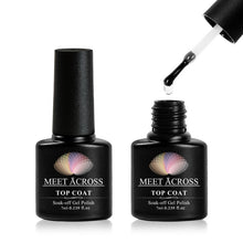 Load image into Gallery viewer, MEET ACROSS 7ml Pure Colors Gel Varnish Semi Permanant UV Long Lasting For Nail Art Gel Nail Polish Need LED Lamp Gel Lacquer