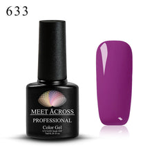 Load image into Gallery viewer, Meet Across UV LED DIY Nail Polish Gel Soak Off Pure Color Varnish Lacquer Vernis Semi Permanent Manicure Nail Art Gel Polish