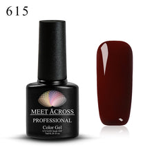 Load image into Gallery viewer, Meet Across UV LED DIY Nail Polish Gel Soak Off Pure Color Varnish Lacquer Vernis Semi Permanent Manicure Nail Art Gel Polish