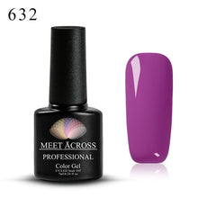 Load image into Gallery viewer, Meet Across UV LED DIY Nail Polish Gel Soak Off Pure Color Varnish Lacquer Vernis Semi Permanent Manicure Nail Art Gel Polish
