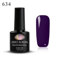 Load image into Gallery viewer, Meet Across UV LED DIY Nail Polish Gel Soak Off Pure Color Varnish Lacquer Vernis Semi Permanent Manicure Nail Art Gel Polish