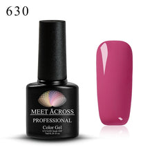 Load image into Gallery viewer, Meet Across UV LED DIY Nail Polish Gel Soak Off Pure Color Varnish Lacquer Vernis Semi Permanent Manicure Nail Art Gel Polish
