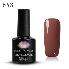 Load image into Gallery viewer, Meet Across UV LED DIY Nail Polish Gel Soak Off Pure Color Varnish Lacquer Vernis Semi Permanent Manicure Nail Art Gel Polish