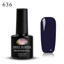 Load image into Gallery viewer, Meet Across UV LED DIY Nail Polish Gel Soak Off Pure Color Varnish Lacquer Vernis Semi Permanent Manicure Nail Art Gel Polish