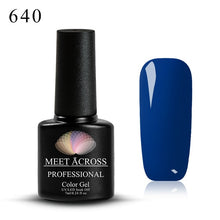 Load image into Gallery viewer, Meet Across UV LED DIY Nail Polish Gel Soak Off Pure Color Varnish Lacquer Vernis Semi Permanent Manicure Nail Art Gel Polish