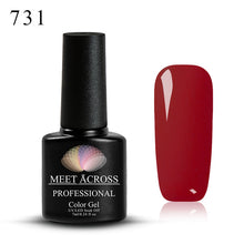 Load image into Gallery viewer, Meet Across UV LED DIY Nail Polish Gel Soak Off Pure Color Varnish Lacquer Vernis Semi Permanent Manicure Nail Art Gel Polish