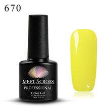 Load image into Gallery viewer, Meet Across UV LED DIY Nail Polish Gel Soak Off Pure Color Varnish Lacquer Vernis Semi Permanent Manicure Nail Art Gel Polish