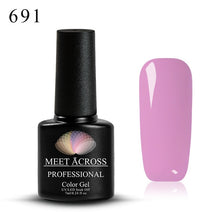Load image into Gallery viewer, Meet Across UV LED DIY Nail Polish Gel Soak Off Pure Color Varnish Lacquer Vernis Semi Permanent Manicure Nail Art Gel Polish