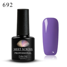 Load image into Gallery viewer, Meet Across UV LED DIY Nail Polish Gel Soak Off Pure Color Varnish Lacquer Vernis Semi Permanent Manicure Nail Art Gel Polish