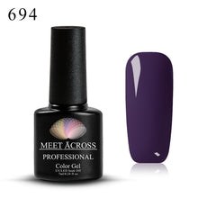 Load image into Gallery viewer, Meet Across UV LED DIY Nail Polish Gel Soak Off Pure Color Varnish Lacquer Vernis Semi Permanent Manicure Nail Art Gel Polish