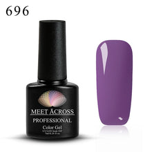 Load image into Gallery viewer, Meet Across UV LED DIY Nail Polish Gel Soak Off Pure Color Varnish Lacquer Vernis Semi Permanent Manicure Nail Art Gel Polish