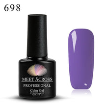 Load image into Gallery viewer, Meet Across UV LED DIY Nail Polish Gel Soak Off Pure Color Varnish Lacquer Vernis Semi Permanent Manicure Nail Art Gel Polish