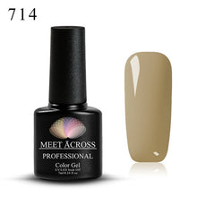 Load image into Gallery viewer, Meet Across UV LED DIY Nail Polish Gel Soak Off Pure Color Varnish Lacquer Vernis Semi Permanent Manicure Nail Art Gel Polish