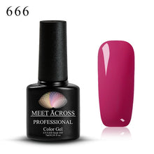 Load image into Gallery viewer, Meet Across UV LED DIY Nail Polish Gel Soak Off Pure Color Varnish Lacquer Vernis Semi Permanent Manicure Nail Art Gel Polish