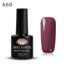 Load image into Gallery viewer, Meet Across UV LED DIY Nail Polish Gel Soak Off Pure Color Varnish Lacquer Vernis Semi Permanent Manicure Nail Art Gel Polish
