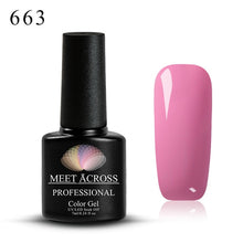 Load image into Gallery viewer, Meet Across UV LED DIY Nail Polish Gel Soak Off Pure Color Varnish Lacquer Vernis Semi Permanent Manicure Nail Art Gel Polish