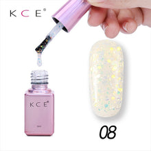 Load image into Gallery viewer, KCE 6ml Bling Gel Nail Polish Glitter Sequins UV Gel Soak Off Sequins Nail Art Lacquer Polish Manicure