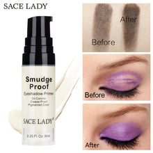 Load image into Gallery viewer, SACE LADY Eyeshadow Primer Makeup Eye Base Cream Liquid Eye Shadow Primer Make Up Oil Control Brighten Long Lasting Cosmetic
