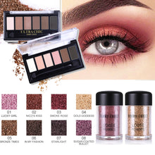 Load image into Gallery viewer, BONNIE CHOICE Palette Eyeshadow Pigment Eye Shadow Glitter Powder Matte Metallic Shiny Holographic Eye Toppers Eyeshadow Makeup
