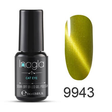 Load image into Gallery viewer, Inagla 3D Magnetic Nail Polish 8ml Cat Eye Nail Varnish Magnet Nail Lacquer Base Coat Top Coat Needed