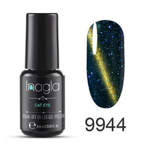 Load image into Gallery viewer, Inagla 3D Magnetic Nail Polish 8ml Cat Eye Nail Varnish Magnet Nail Lacquer Base Coat Top Coat Needed