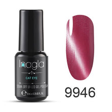 Load image into Gallery viewer, Inagla 3D Magnetic Nail Polish 8ml Cat Eye Nail Varnish Magnet Nail Lacquer Base Coat Top Coat Needed
