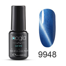 Load image into Gallery viewer, Inagla 3D Magnetic Nail Polish 8ml Cat Eye Nail Varnish Magnet Nail Lacquer Base Coat Top Coat Needed