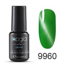 Load image into Gallery viewer, Inagla 3D Magnetic Nail Polish 8ml Cat Eye Nail Varnish Magnet Nail Lacquer Base Coat Top Coat Needed