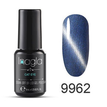 Load image into Gallery viewer, Inagla 3D Magnetic Nail Polish 8ml Cat Eye Nail Varnish Magnet Nail Lacquer Base Coat Top Coat Needed