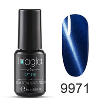 Load image into Gallery viewer, Inagla 3D Magnetic Nail Polish 8ml Cat Eye Nail Varnish Magnet Nail Lacquer Base Coat Top Coat Needed