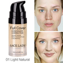 Load image into Gallery viewer, SACE LADY Face Concealer Cream Full Cover Makeup Liquid Facial Corrector Waterproof Base Make Up for Eye Dark Circles Cosmetic