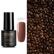 Load image into Gallery viewer, ROSALIND Nail Gel Polish 7ML Hybrid Nail Art Semi Permanent gel varnishes Soak Off Top White Gel Lacquer