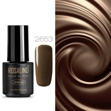 Load image into Gallery viewer, ROSALIND Nail Gel Polish 7ML Hybrid Nail Art Semi Permanent gel varnishes Soak Off Top White Gel Lacquer