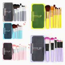 Load image into Gallery viewer, 7Pcs Makeup Brush Set High Quality Foundation Powder Eyeshadow Brush with Plastic Boxed Cosmetic Beauty Tool Kit Hot