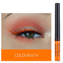 Load image into Gallery viewer, HANDAIYAN 12 Colors Waterproof Liquid Eyeliner Makeup Black White Pink Color Glitter Eye Liner maquiagem China Makeup TSLM2