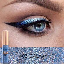 Load image into Gallery viewer, FOCALLURE 5 Colors Glitter Eyeliner Eyeshadow For Easy to Wear Waterproof Liquid Eyeliner Makeup Glitter Eye Liner