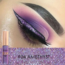 Load image into Gallery viewer, FOCALLURE 5 Colors Glitter Eyeliner Eyeshadow For Easy to Wear Waterproof Liquid Eyeliner Makeup Glitter Eye Liner