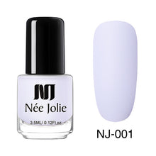 Load image into Gallery viewer, NEE JOLIE Matte Effetc Nail Polish Black Pure Nail Color Pink Nail Art Oily Polish Varnish Manicure Nail Art Lacquer Varnish