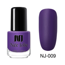 Load image into Gallery viewer, NEE JOLIE Matte Effetc Nail Polish Black Pure Nail Color Pink Nail Art Oily Polish Varnish Manicure Nail Art Lacquer Varnish