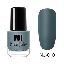 Load image into Gallery viewer, NEE JOLIE Matte Effetc Nail Polish Black Pure Nail Color Pink Nail Art Oily Polish Varnish Manicure Nail Art Lacquer Varnish