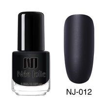 Load image into Gallery viewer, NEE JOLIE Matte Effetc Nail Polish Black Pure Nail Color Pink Nail Art Oily Polish Varnish Manicure Nail Art Lacquer Varnish