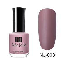 Load image into Gallery viewer, NEE JOLIE Matte Effetc Nail Polish Black Pure Nail Color Pink Nail Art Oily Polish Varnish Manicure Nail Art Lacquer Varnish