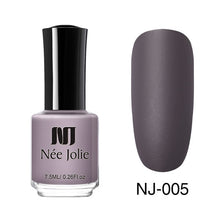 Load image into Gallery viewer, NEE JOLIE Matte Effetc Nail Polish Black Pure Nail Color Pink Nail Art Oily Polish Varnish Manicure Nail Art Lacquer Varnish