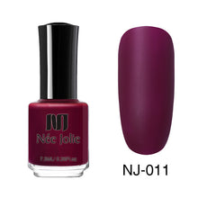 Load image into Gallery viewer, NEE JOLIE Matte Effetc Nail Polish Black Pure Nail Color Pink Nail Art Oily Polish Varnish Manicure Nail Art Lacquer Varnish