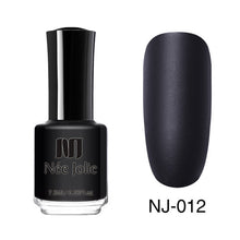 Load image into Gallery viewer, NEE JOLIE Matte Effetc Nail Polish Black Pure Nail Color Pink Nail Art Oily Polish Varnish Manicure Nail Art Lacquer Varnish