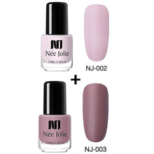 Load image into Gallery viewer, NEE JOLIE Matte Effetc Nail Polish Black Pure Nail Color Pink Nail Art Oily Polish Varnish Manicure Nail Art Lacquer Varnish